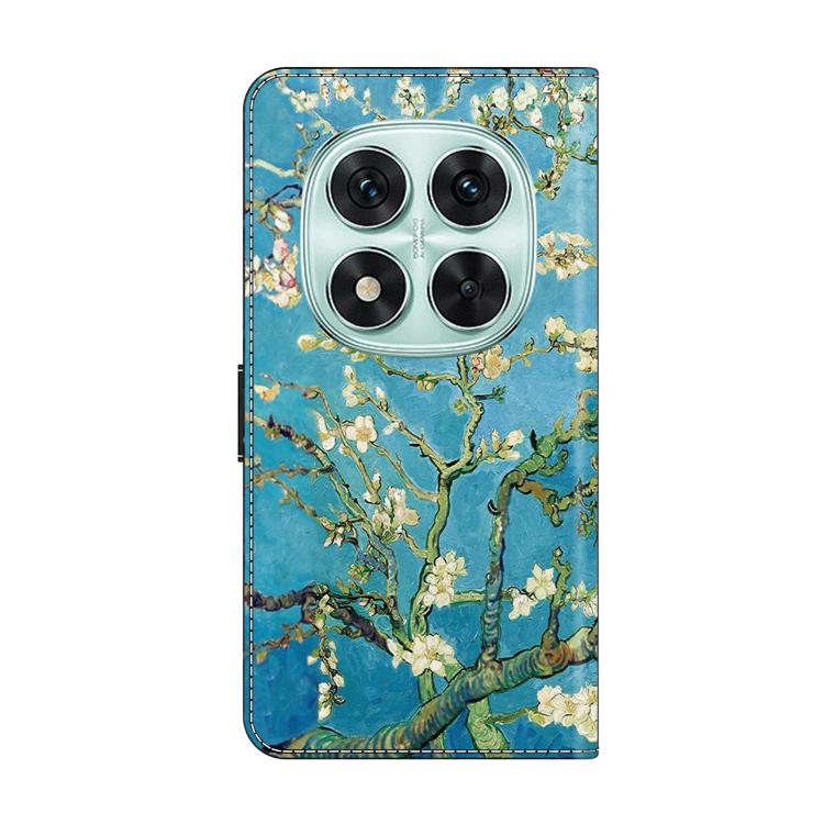 For Redmi Note 14 Pro 5G Crystal-Like Painted Vegan Leather Phone Case