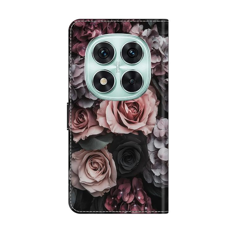 For Redmi Note 14 Pro 5G Crystal-Like Painted Vegan Leather Phone Case