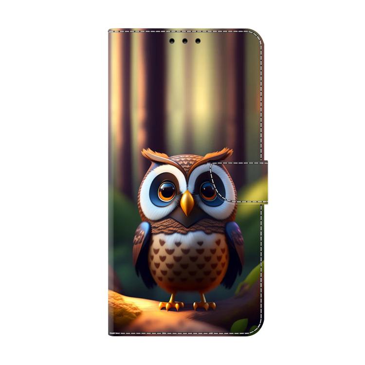 For Redmi Note 14 Pro 5G Crystal-Like Painted Vegan Leather Phone Case