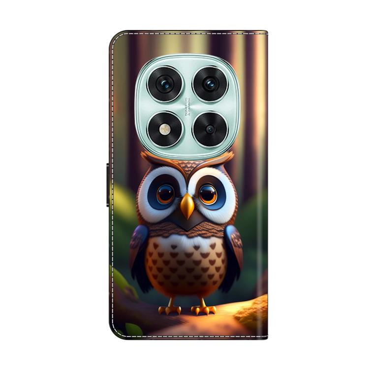 For Redmi Note 14 Pro 5G Crystal-Like Painted Vegan Leather Phone Case