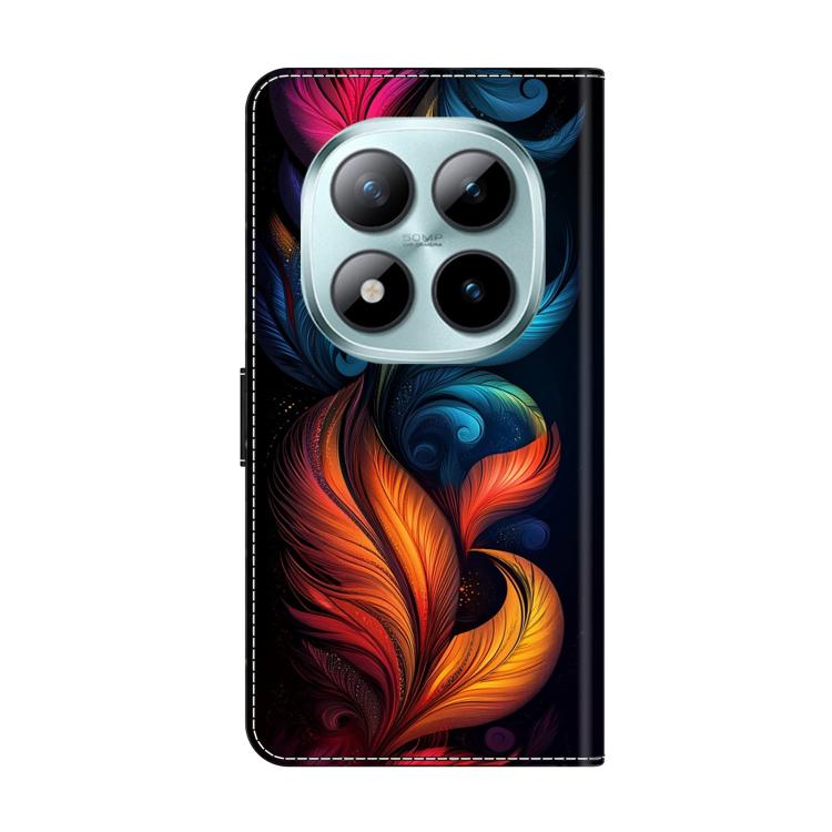 For Redmi Note 15 Pro 5G Global 163.6mm Crystal-Like Painted Vegan Leather Phone Case