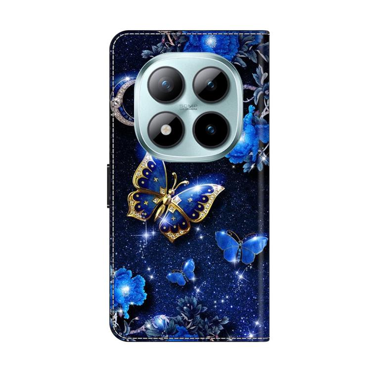For Redmi Note 15 Pro 5G Global 163.6mm Crystal-Like Painted Vegan Leather Phone Case