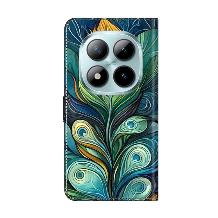 For Redmi Note 15 Pro 5G Global 163.6mm Crystal-Like Painted Vegan Leather Phone Case