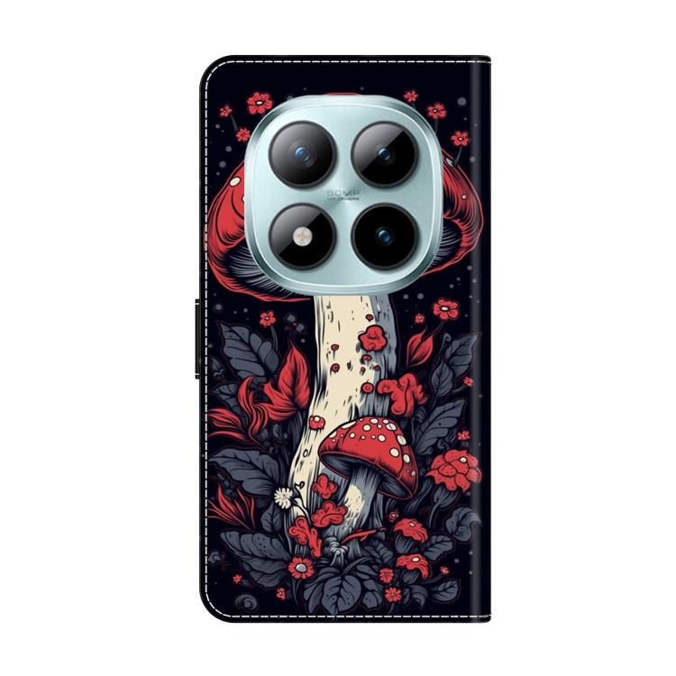For Redmi Note 15 Pro 5G Global 163.6mm Crystal-Like Painted Vegan Leather Phone Case