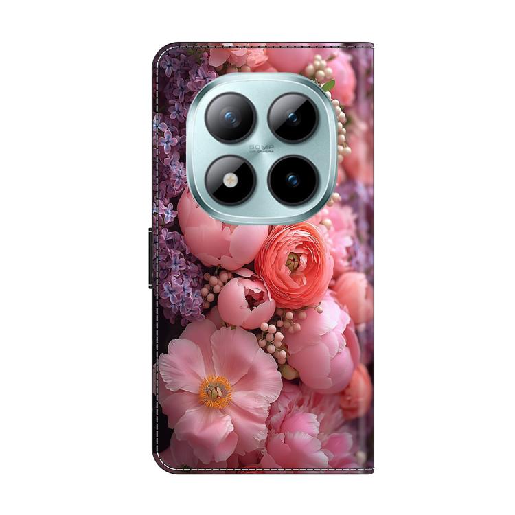 For Redmi Note 15 Pro 5G Global 163.6mm Crystal-Like Painted Vegan Leather Phone Case