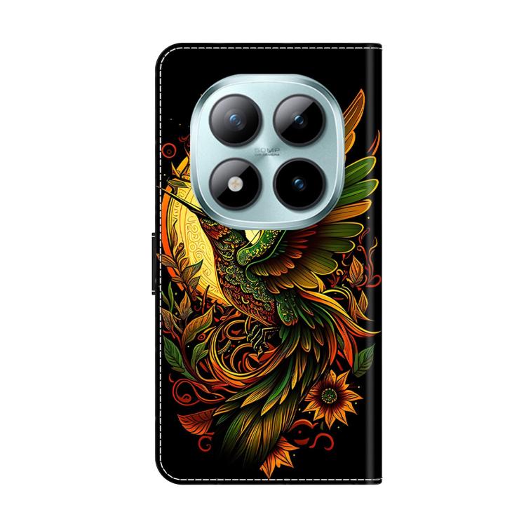For Redmi Note 15 Pro 5G Global 163.6mm Crystal-Like Painted Vegan Leather Phone Case