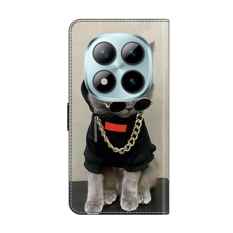 For Redmi Note 15 Pro 5G Global 163.6mm Crystal-Like Painted Vegan Leather Phone Case