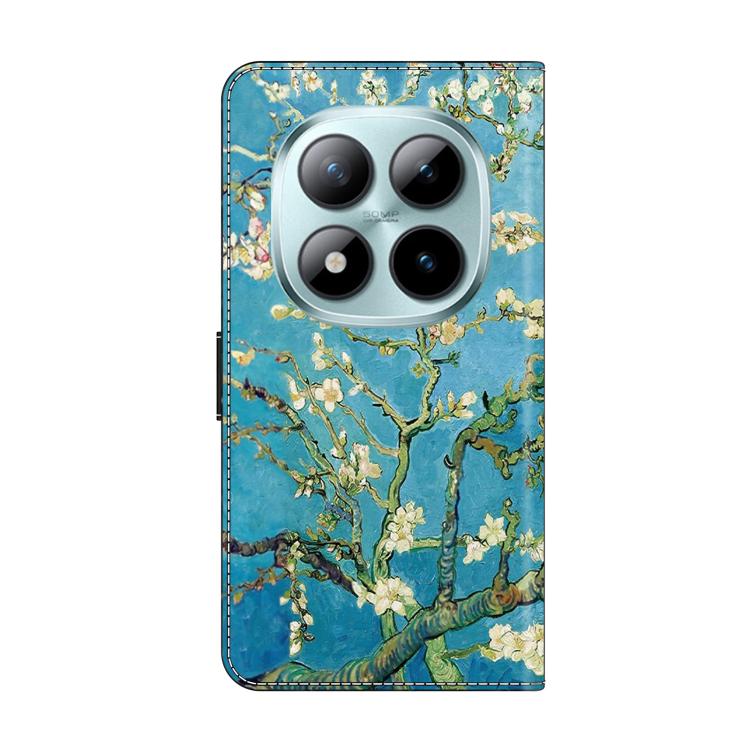 For Redmi Note 15 Pro 5G Global 163.6mm Crystal-Like Painted Vegan Leather Phone Case