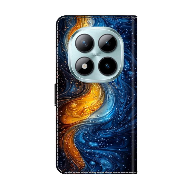 For Redmi Note 15 Pro 5G Global 163.6mm Crystal-Like Painted Vegan Leather Phone Case