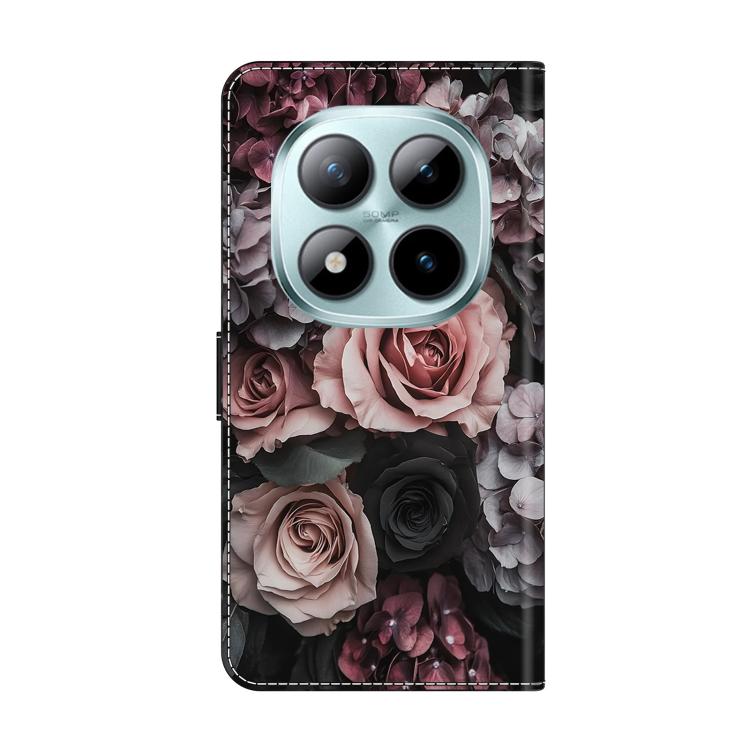 For Redmi Note 15 Pro 5G Global 163.6mm Crystal-Like Painted Vegan Leather Phone Case