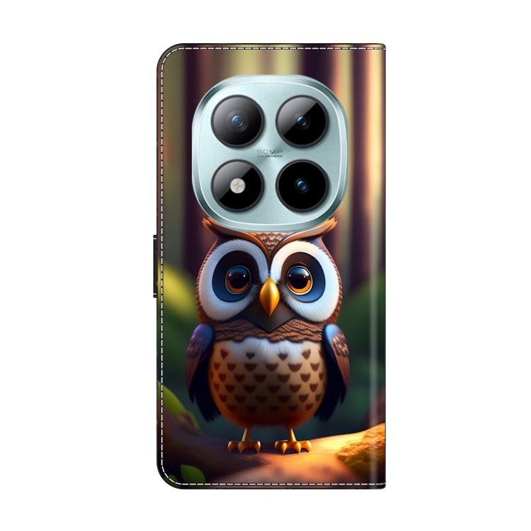 For Redmi Note 15 Pro 5G Global 163.6mm Crystal-Like Painted Vegan Leather Phone Case