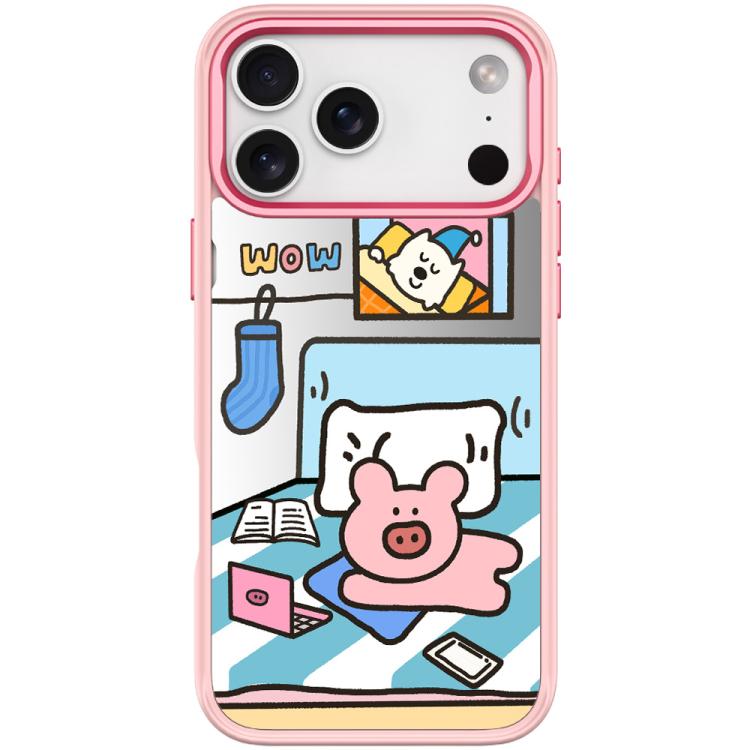 For iPhone 17 Pro Max Adorable Little Pig Pattern Magnetic Phone Case