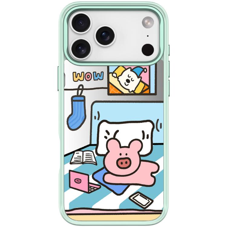 For iPhone 17 Pro Max Adorable Little Pig Pattern Magnetic Phone Case
