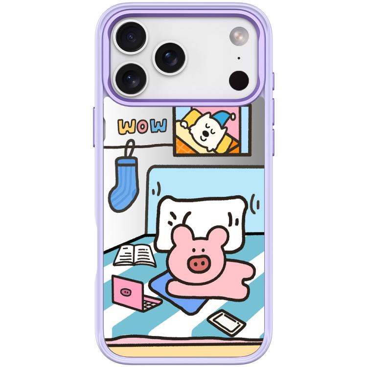 For iPhone 17 Pro Max Adorable Little Pig Pattern Magnetic Phone Case