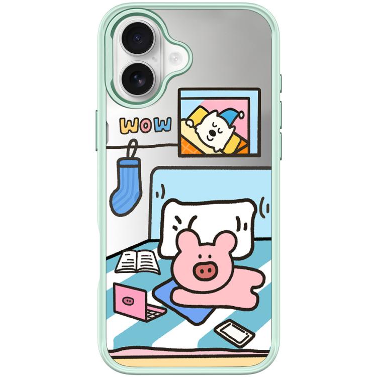 For iPhone 17 Adorable Little Pig Pattern Magnetic Phone Case