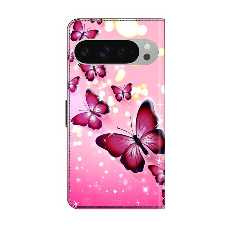 For Google Pixel 9 / 9 Pro Crystal-Like Painted Vegan Leather Phone Case