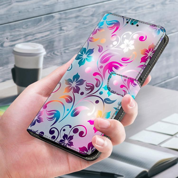 For Google Pixel 9 / 9 Pro Crystal-Like Painted Vegan Leather Phone Case