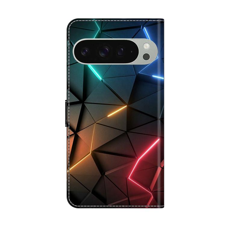 For Google Pixel 9 / 9 Pro Crystal-Like Painted Vegan Leather Phone Case