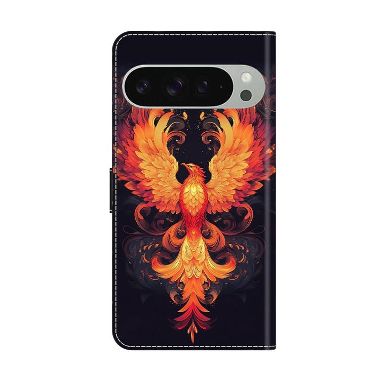 For Google Pixel 9 / 9 Pro Crystal-Like Painted Vegan Leather Phone Case