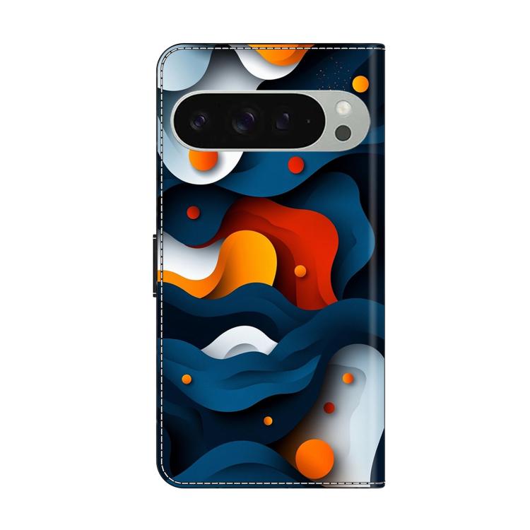 For Google Pixel 9 / 9 Pro Crystal-Like Painted Vegan Leather Phone Case