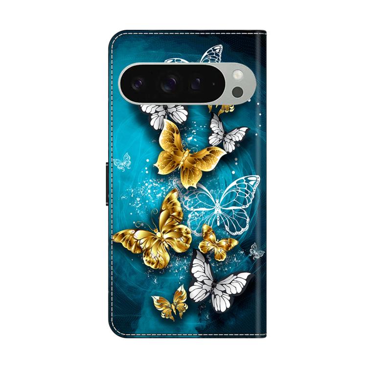 For Google Pixel 9 / 9 Pro Crystal-Like Painted Vegan Leather Phone Case