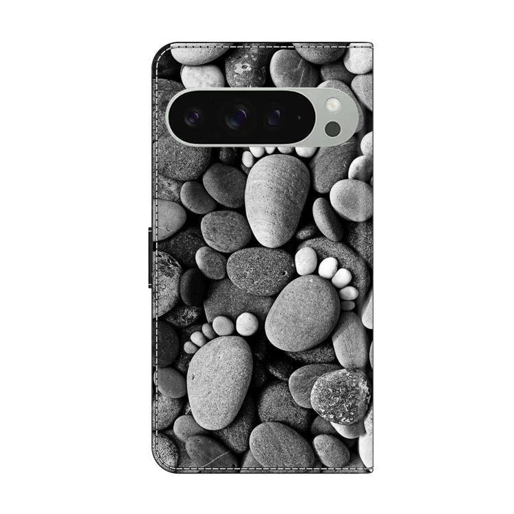 For Google Pixel 9 / 9 Pro Crystal-Like Painted Vegan Leather Phone Case
