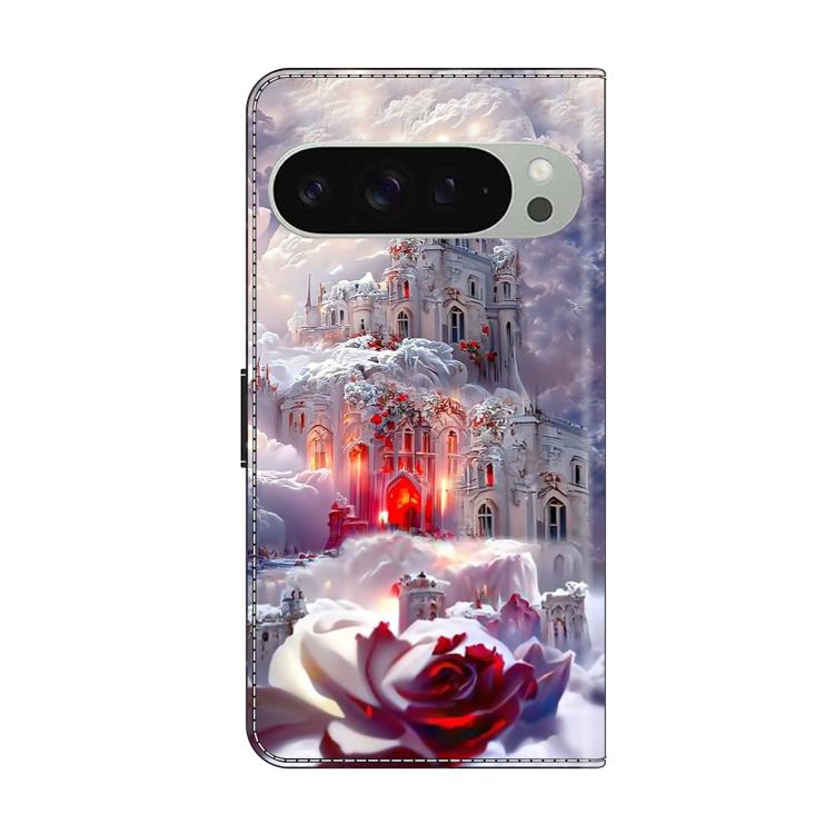 For Google Pixel 9 / 9 Pro Crystal-Like Painted Vegan Leather Phone Case