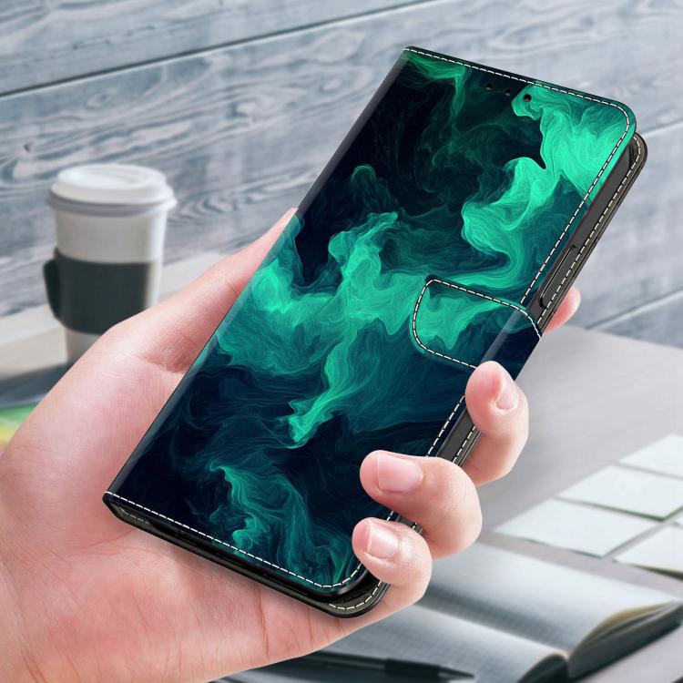 For Google Pixel 9 / 9 Pro Crystal-Like Painted Vegan Leather Phone Case