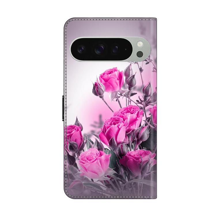 For Google Pixel 9 / 9 Pro Crystal-Like Painted Vegan Leather Phone Case