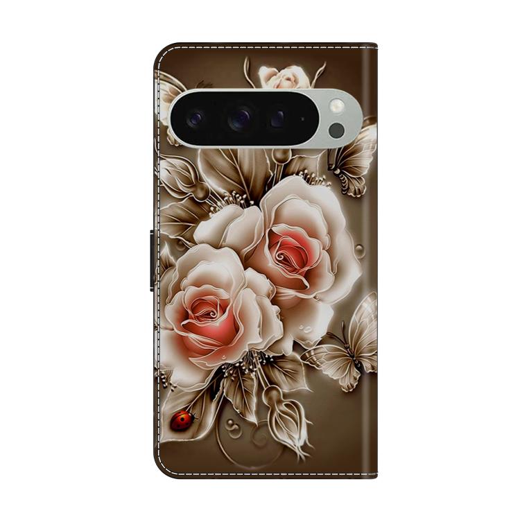 For Google Pixel 9 / 9 Pro Crystal-Like Painted Vegan Leather Phone Case