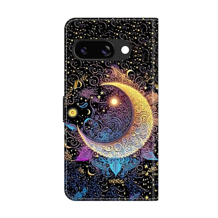 For Google Pixel 9a Crystal-Like Painted Vegan Leather Phone Case