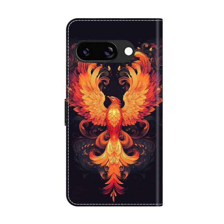 For Google Pixel 9a Crystal-Like Painted Vegan Leather Phone Case