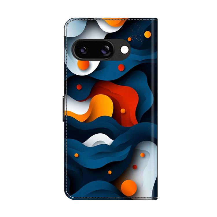 For Google Pixel 9a Crystal-Like Painted Vegan Leather Phone Case