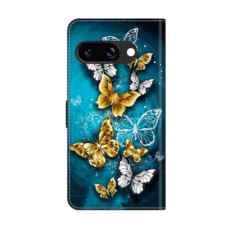 For Google Pixel 9a Crystal-Like Painted Vegan Leather Phone Case