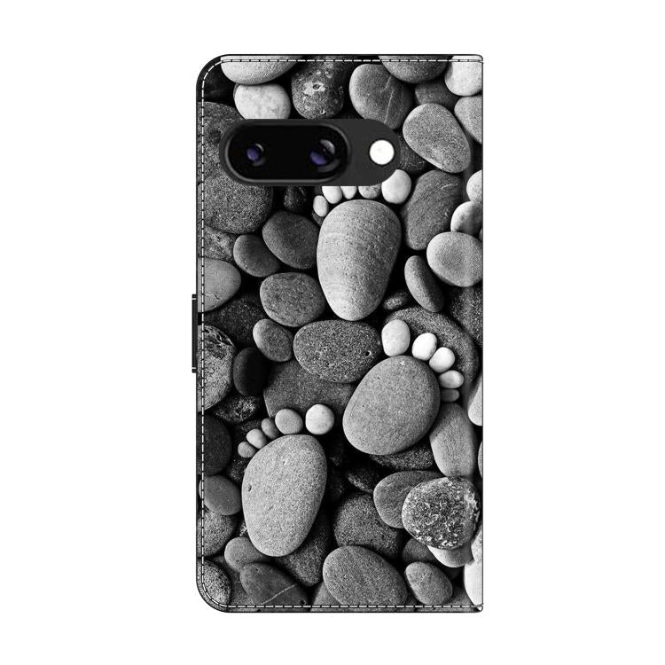 For Google Pixel 9a Crystal-Like Painted Vegan Leather Phone Case