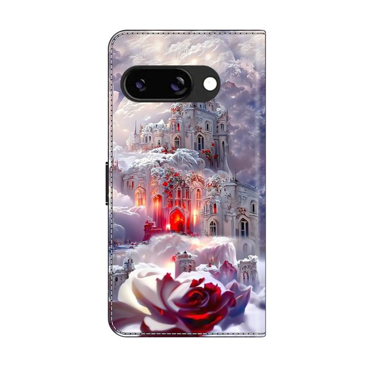 For Google Pixel 9a Crystal-Like Painted Vegan Leather Phone Case