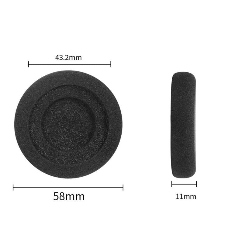 For Jabra Evolve 20/20se/30/30 II/40/65 XDcase 1 Pair Sponge Ear Pads Headset Replacement Part with Prying Tool - Black