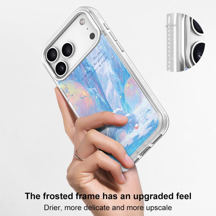 For iPhone 17 Pro Max Butterfly Knot White Rabbit Pattern Magnetic Phone Case