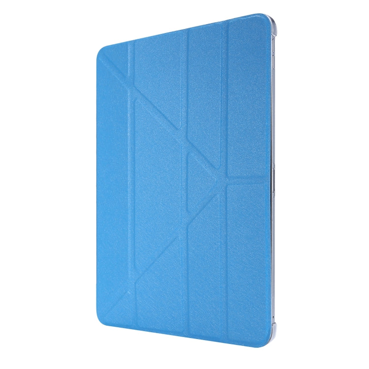 Silk Texture Horizontal Deformation Flip Leather Case with Three-folding Holder For iPad Air 2022 / 2020 10.9