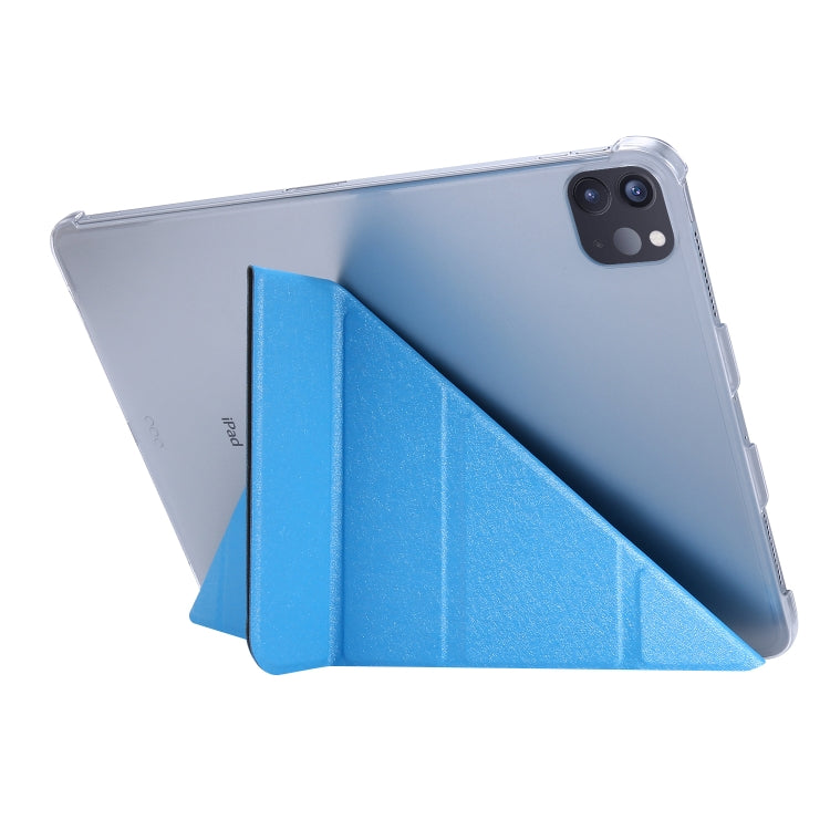 Silk Texture Horizontal Deformation Flip Leather Case with Three-folding Holder For iPad Air 2022 / 2020 10.9