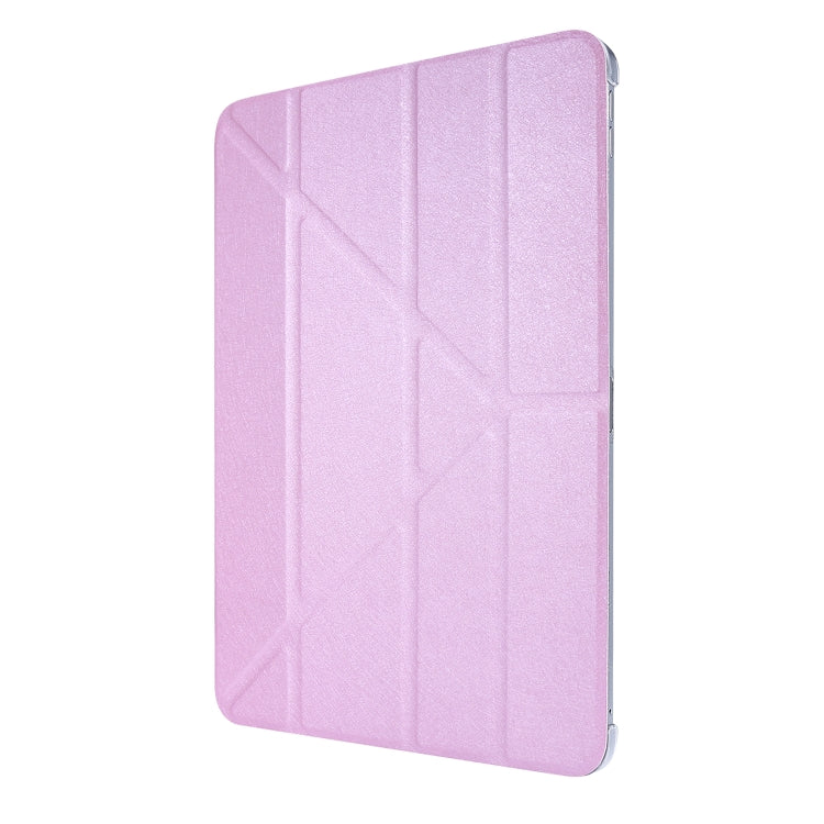 Silk Texture Horizontal Deformation Flip Leather Case with Three-folding Holder For iPad Air 2022 / 2020 10.9