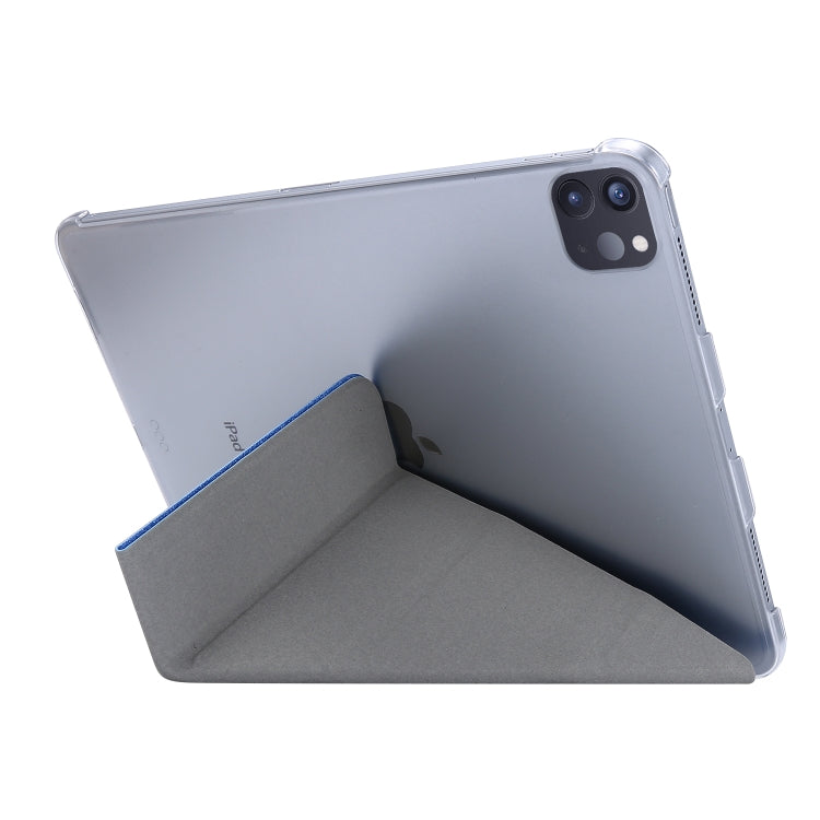 Silk Texture Horizontal Deformation Flip Leather Case with Three-folding Holder For iPad Air 2022 / 2020 10.9