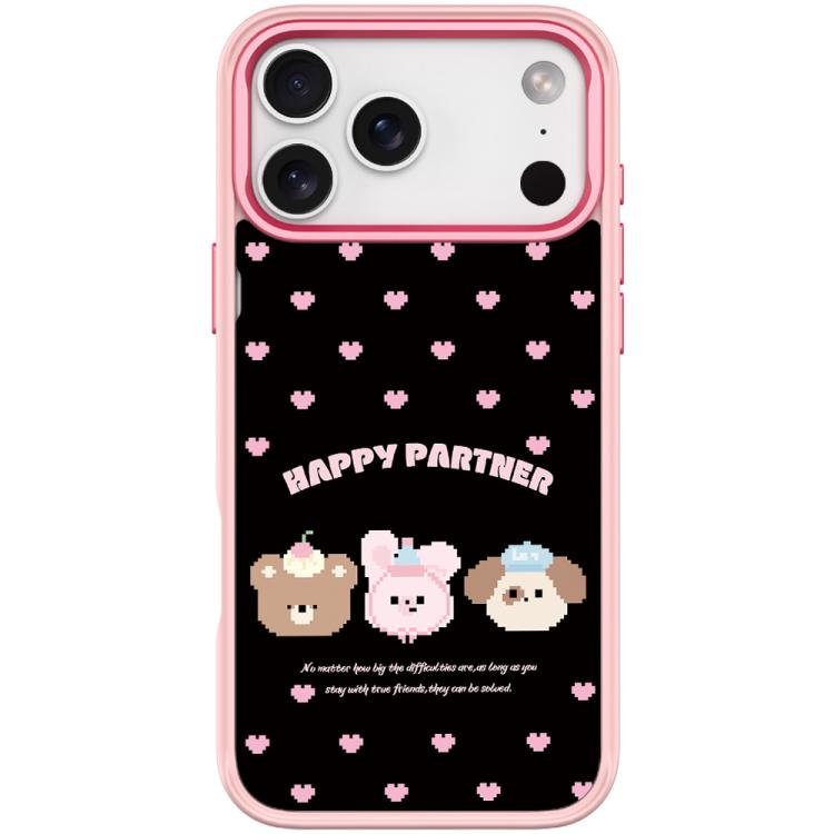 For iPhone 17 Pro Max Happy Partner Pattern Magnetic Phone Case