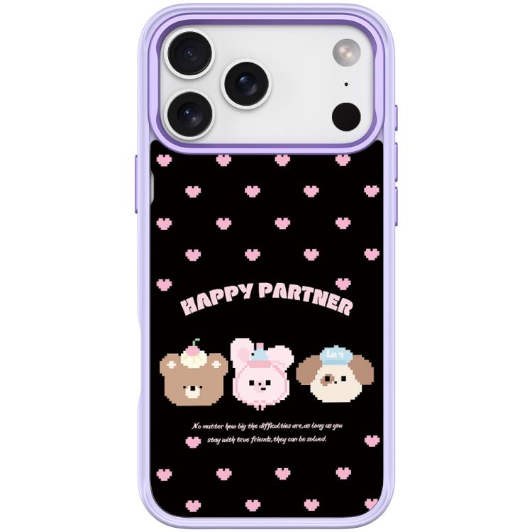 For iPhone 17 Pro Max Happy Partner Pattern Magnetic Phone Case