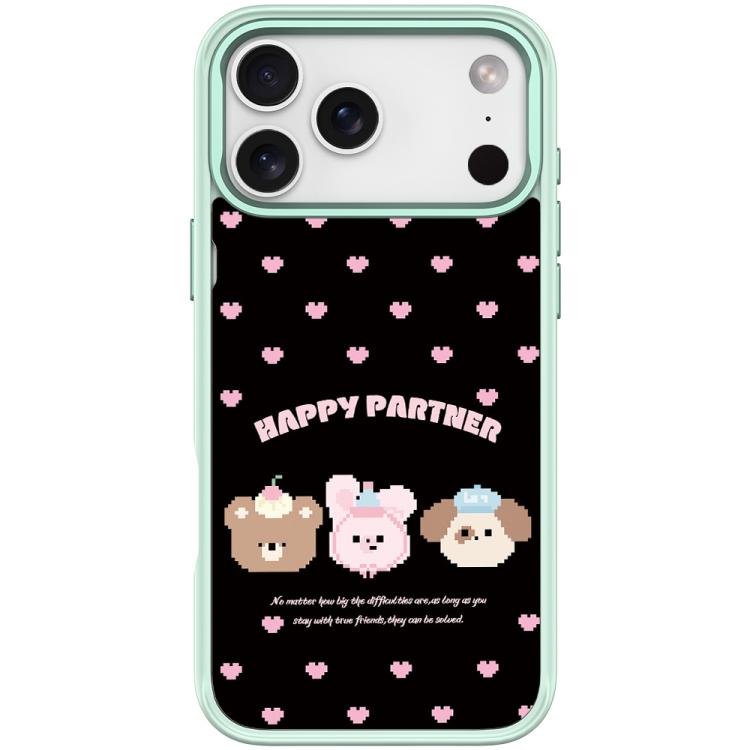 For iPhone 17 Pro Happy Partner Pattern Magnetic Phone Case