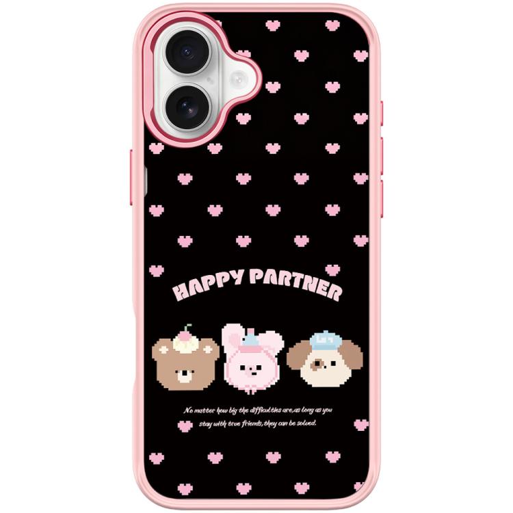 For iPhone 17 Happy Partner Pattern Magnetic Phone Case