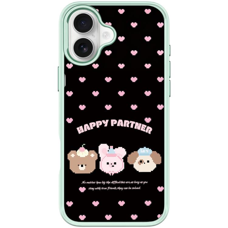 For iPhone 17 Happy Partner Pattern Magnetic Phone Case
