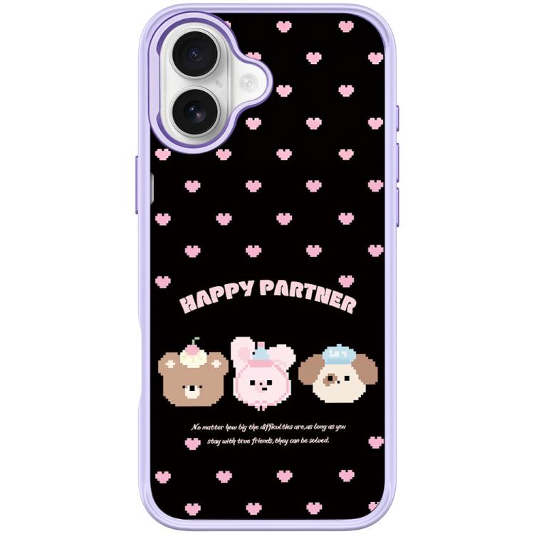 For iPhone 17 Happy Partner Pattern Magnetic Phone Case