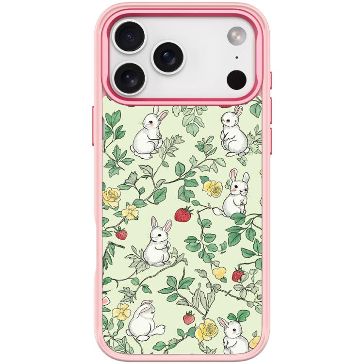 For iPhone 17 Pro Max Branch Rabbit Pattern Magnetic Phone Case