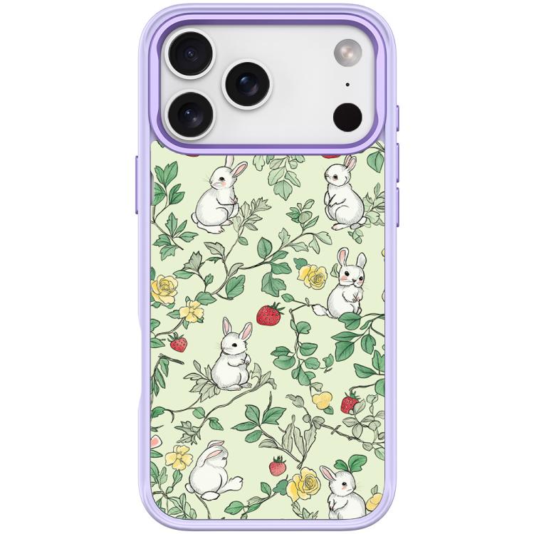 For iPhone 17 Pro Branch Rabbit Pattern Magnetic Phone Case